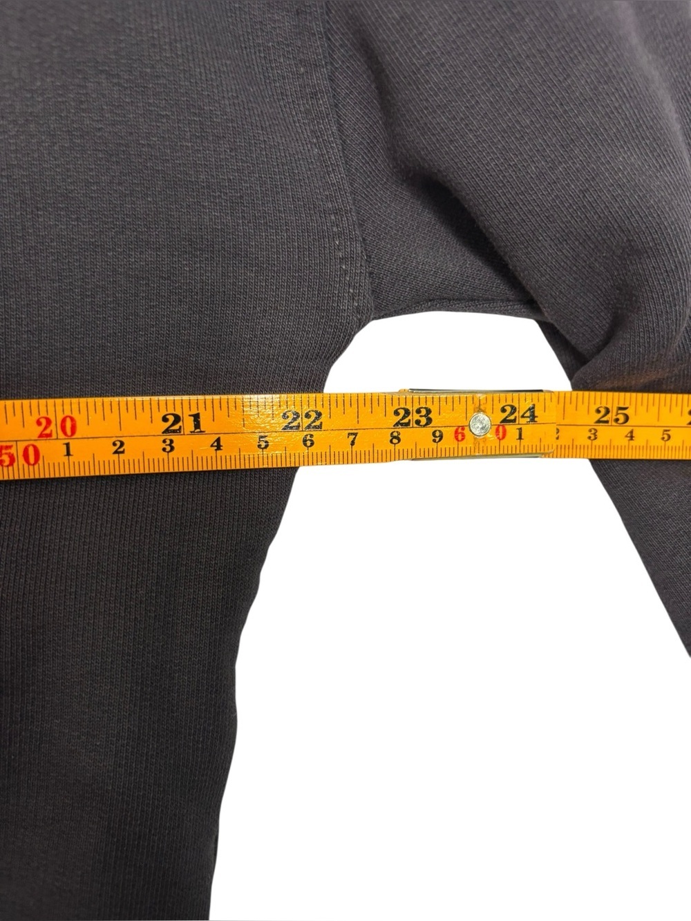 Ganni Black Cropped Sweatshirt with Yellow Logo - Picture 10 of 12
